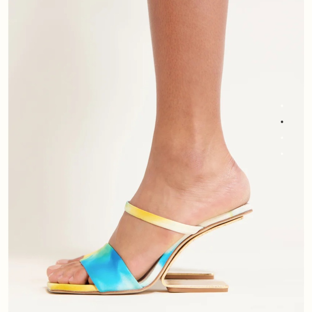 Cult Gaia Rene Sandal In Blue Multi